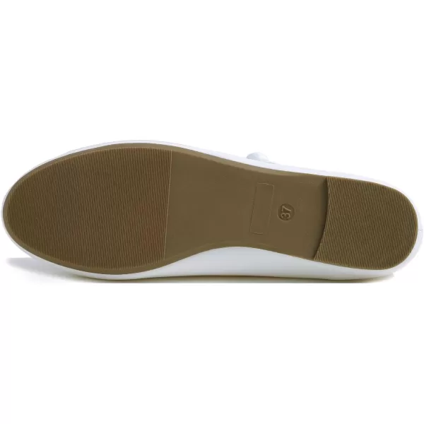 FEVERSOLE Women's Mary Jane Fashion Round Toe Easy Buckle Slip On Flats