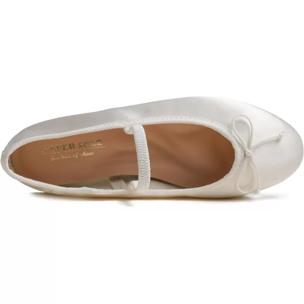 FEVERSOLE Women's Mary Jane Fashion Round Toe Easy Buckle Slip On Flats