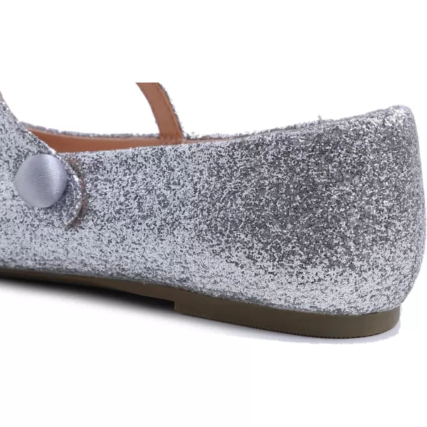 FEVERSOLE Women's Mary Jane Fashion Round Toe Easy Buckle Slip On Flats