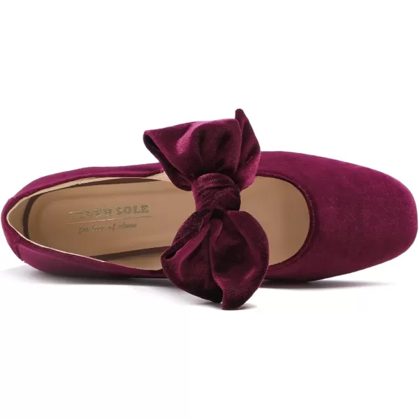 FEVERSOLE Women's Mary Jane Fashion Square Toe Easy Buckle Low Heel Slip On Flats