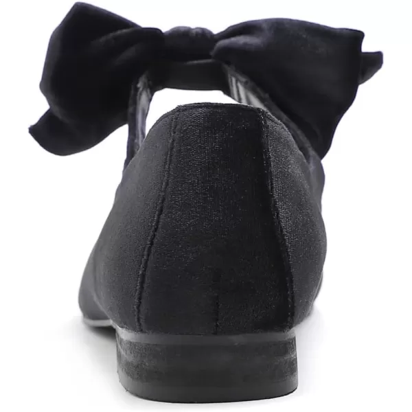 FEVERSOLE Women's Mary Jane Fashion Square Toe Easy Buckle Low Heel Slip On Flats