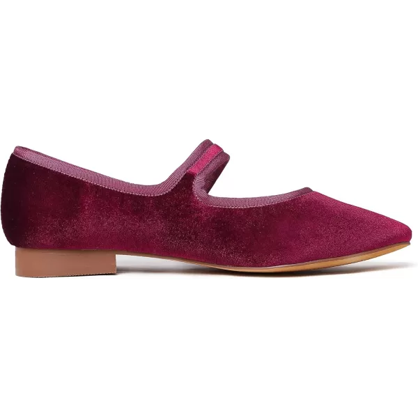FEVERSOLE Women's Mary Jane Fashion Square Toe Easy Buckle Low Heel Slip On Flats