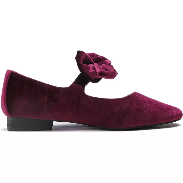 FEVERSOLE Women's Mary Jane Fashion Square Toe Easy Buckle Low Heel Slip On Flats