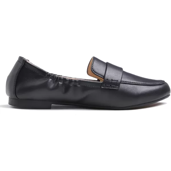 FEVERSOLE Women's Penny Loafer Round Toe Casual Flat Shoes