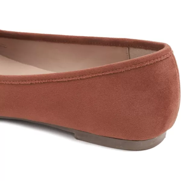 FEVERSOLE Women's Penny Loafer Round Toe Casual Flat Shoes