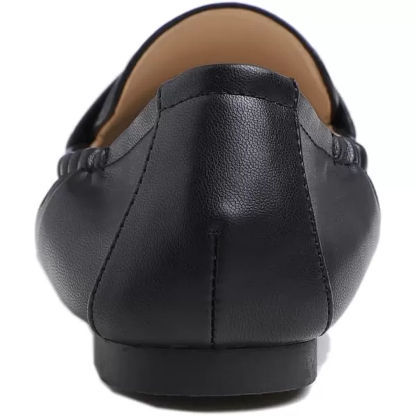 FEVERSOLE Women's Penny Loafer Round Toe Casual Flat Shoes