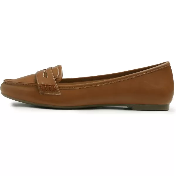 FEVERSOLE Women's Penny Loafer Round Toe Casual Flat Shoes