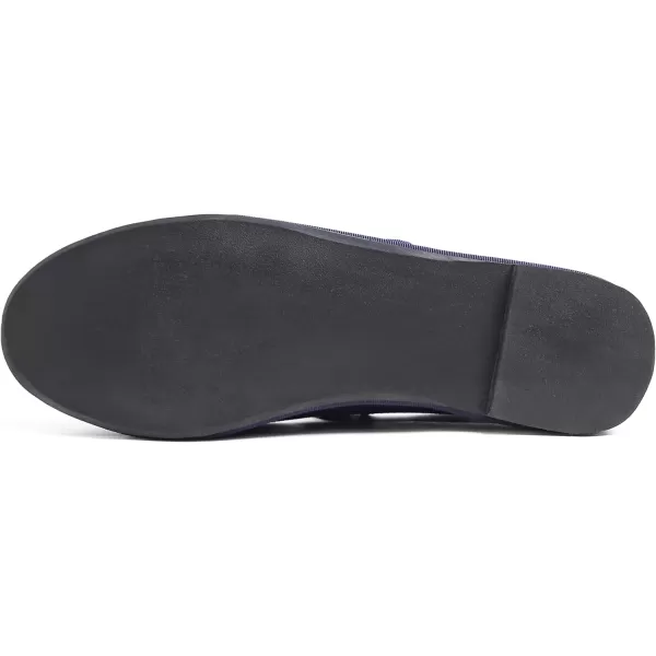 FEVERSOLE Women's Soft Breathable Mary Jane Memory Foam Cushioned Comfort Round Toe Metal Buckle Flats Walking Shoes