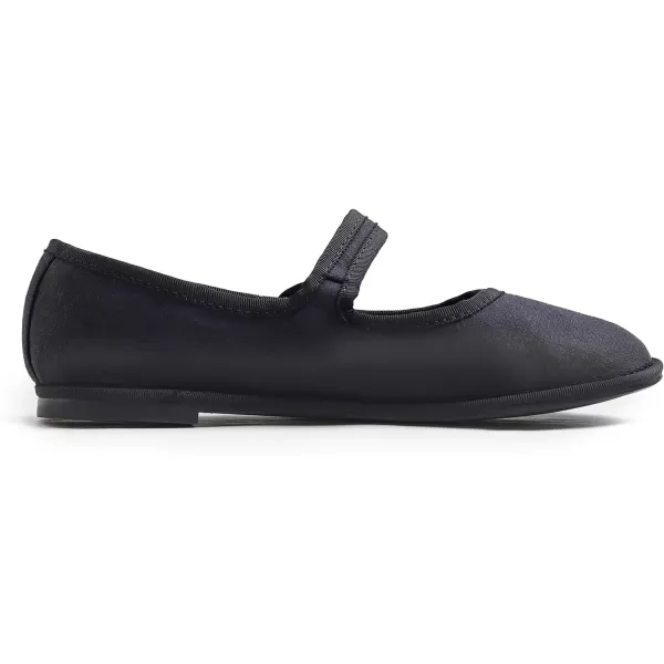 FEVERSOLE Women's Soft Breathable Mary Jane Memory Foam Cushioned Comfort Round Toe Metal Buckle Flats Walking Shoes