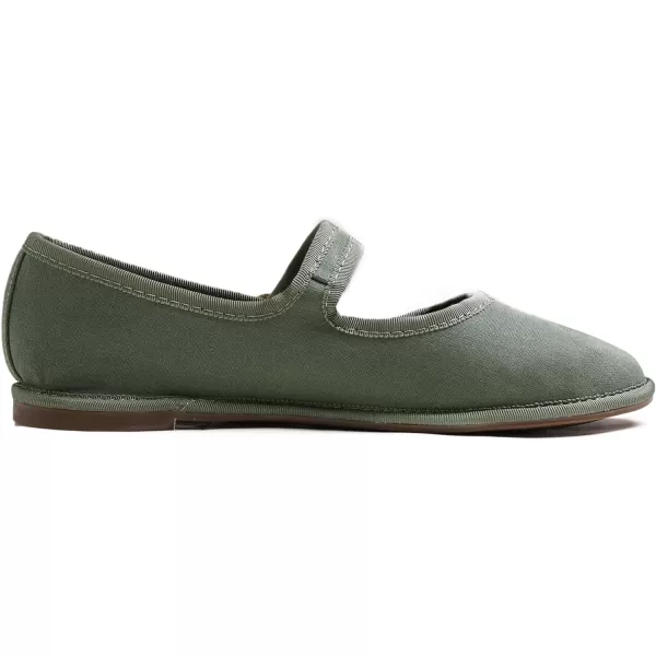 FEVERSOLE Women's Soft Breathable Mary Jane Memory Foam Cushioned Comfort Round Toe Metal Buckle Flats Walking Shoes