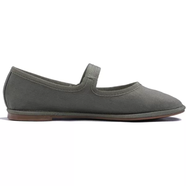 FEVERSOLE Women's Soft Breathable Mary Jane Memory Foam Cushioned Comfort Round Toe Metal Buckle Flats Walking Shoes