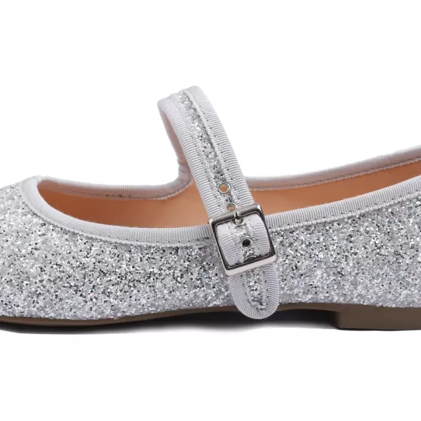 FEVERSOLE Women's Soft Cushion Extra Padded Comfort Round Toe Mary Jane Metal Buckle Fashion Ballet Flats Walking Shoes