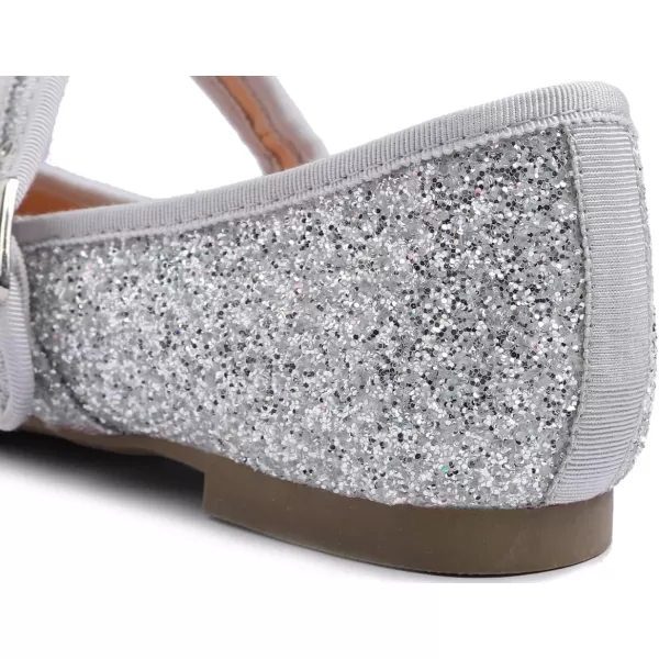 FEVERSOLE Women's Soft Cushion Extra Padded Comfort Round Toe Mary Jane Metal Buckle Fashion Ballet Flats Walking Shoes