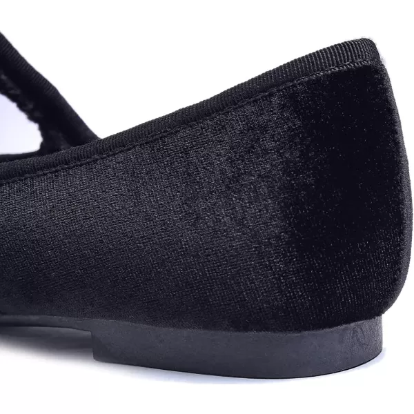 FEVERSOLE Women's Soft Cushion Extra Padded Comfort Round Toe Mary Jane Metal Buckle Fashion Ballet Flats Walking Shoes