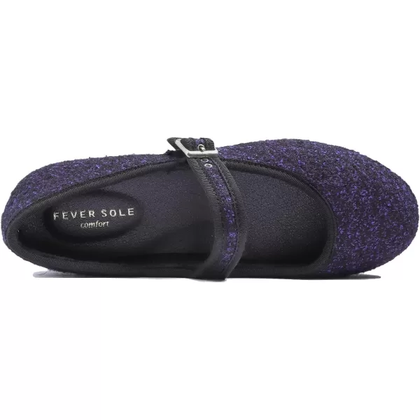 FEVERSOLE Women's Soft Cushion Extra Padded Comfort Round Toe Mary Jane Metal Buckle Fashion Ballet Flats Walking Shoes