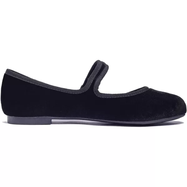 FEVERSOLE Women's Soft Cushion Extra Padded Comfort Round Toe Mary Jane Metal Buckle Fashion Ballet Flats Walking Shoes