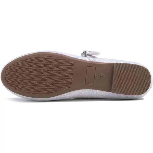 FEVERSOLE Women's Soft Cushion Extra Padded Comfort Round Toe Mary Jane Metal Buckle Fashion Ballet Flats Walking Shoes