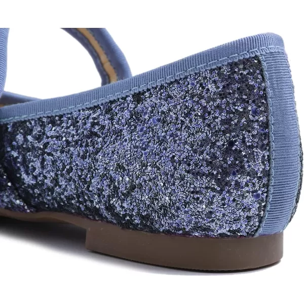 FEVERSOLE Women's Soft Cushion Extra Padded Comfort Round Toe Mary Jane Metal Buckle Fashion Ballet Flats Walking Shoes