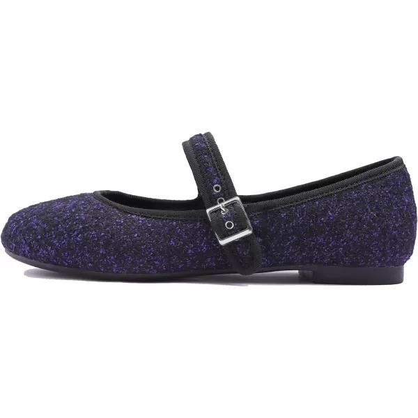 FEVERSOLE Women's Soft Cushion Extra Padded Comfort Round Toe Mary Jane Metal Buckle Fashion Ballet Flats Walking Shoes