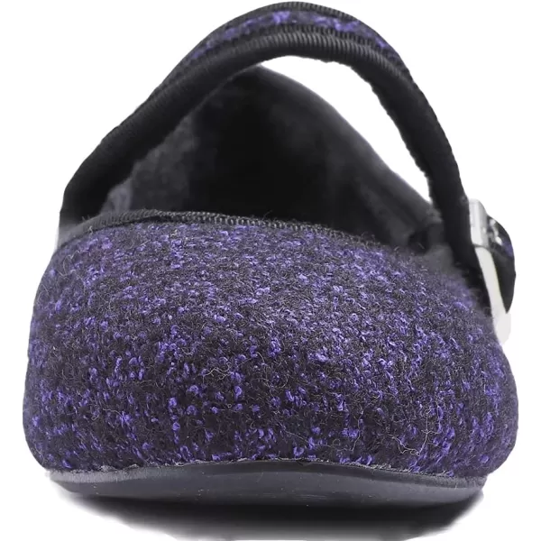 FEVERSOLE Women's Soft Cushion Extra Padded Comfort Round Toe Mary Jane Metal Buckle Fashion Ballet Flats Walking Shoes