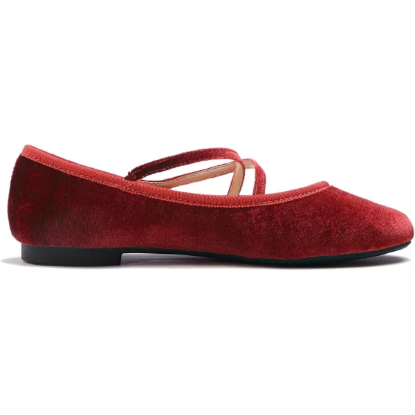 FEVERSOLE Women's Soft Cushion Extra Padded Comfort Round Toe Mary Jane Metal Buckle Fashion Ballet Flats Walking Shoes