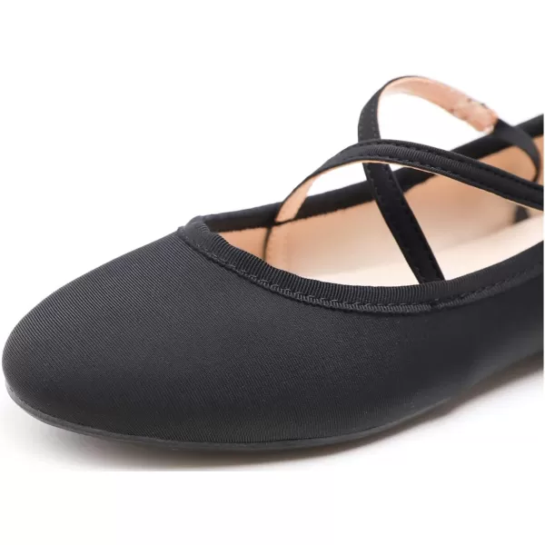FEVERSOLE Women's Soft Cushion Extra Padded Comfort Round Toe Mary Jane Metal Buckle Fashion Ballet Flats Walking Shoes
