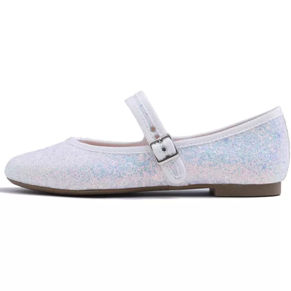 FEVERSOLE Women's Soft Cushion Extra Padded Comfort Round Toe Mary Jane Metal Buckle Fashion Ballet Flats Walking Shoes