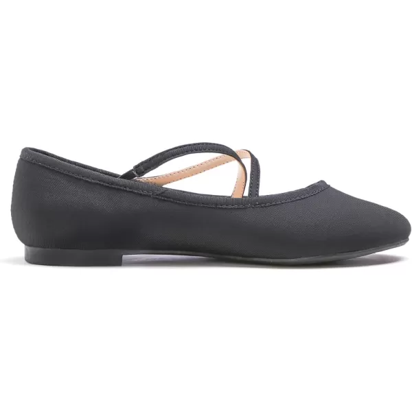 FEVERSOLE Women's Soft Cushion Extra Padded Comfort Round Toe Mary Jane Metal Buckle Fashion Ballet Flats Walking Shoes