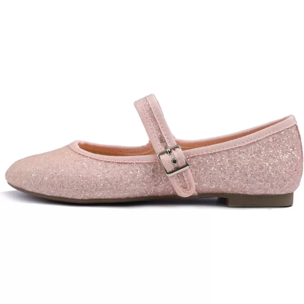 FEVERSOLE Women's Soft Cushion Extra Padded Comfort Round Toe Mary Jane Metal Buckle Fashion Ballet Flats Walking Shoes