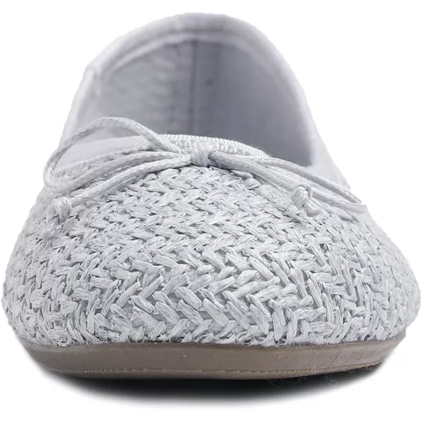 FEVERSOLE Women's Sparkle Memory Foam Cushioned Colorful Shiny Ballet Flats Glitter
