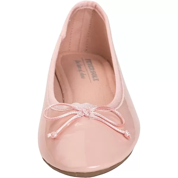 FEVERSOLE Women's Sparkle Memory Foam Cushioned Colorful Shiny Ballet Flats Glitter
