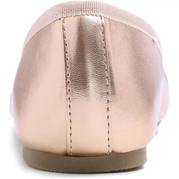 FEVERSOLE Women's Sparkle Memory Foam Cushioned Colorful Shiny Ballet Flats Glitter