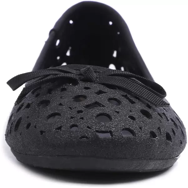 FEVERSOLE Women's Sparkle Memory Foam Cushioned Colorful Shiny Ballet Flats Glitter