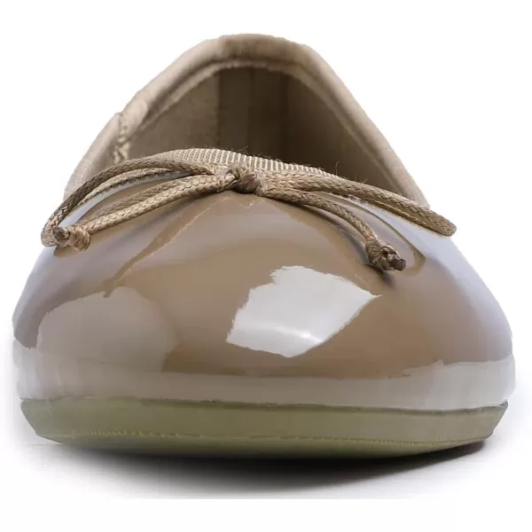 FEVERSOLE Women's Sparkle Memory Foam Cushioned Colorful Shiny Ballet Flats Glitter