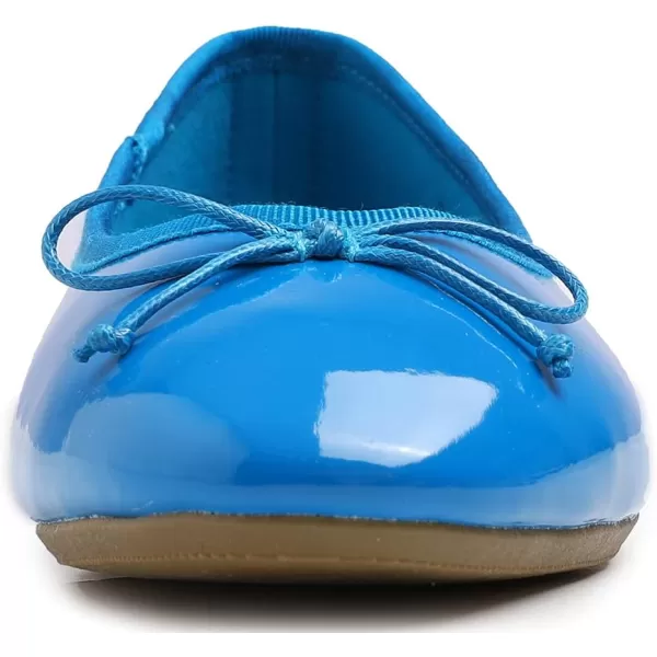 FEVERSOLE Women's Sparkle Memory Foam Cushioned Colorful Shiny Ballet Flats Glitter