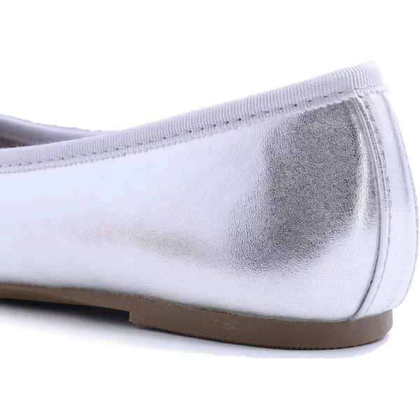 FEVERSOLE Women's Sparkle Memory Foam Cushioned Colorful Shiny Ballet Flats Glitter