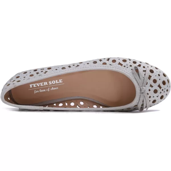 FEVERSOLE Women's Sparkle Memory Foam Cushioned Colorful Shiny Ballet Flats Glitter