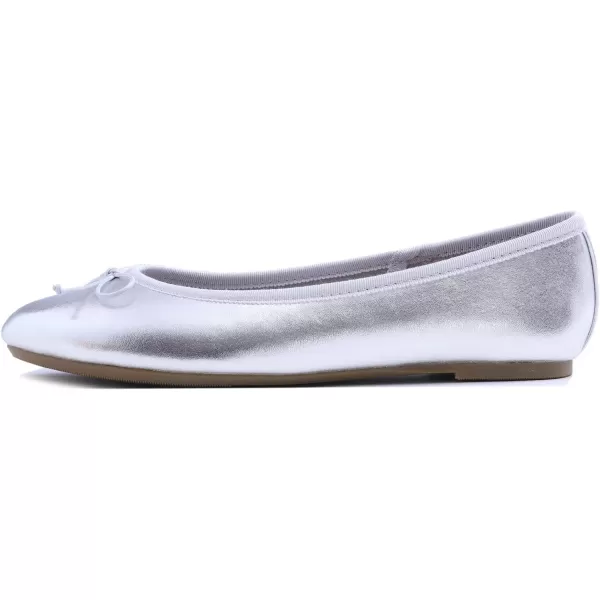 FEVERSOLE Women's Sparkle Memory Foam Cushioned Colorful Shiny Ballet Flats Glitter