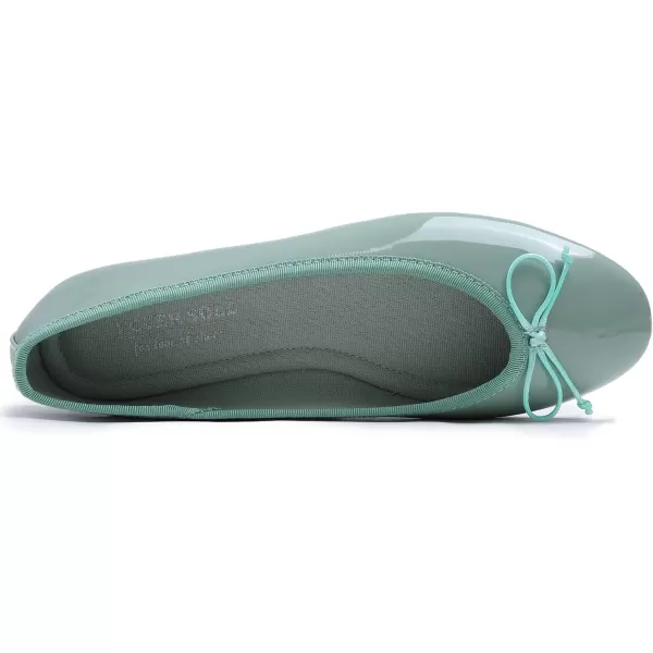 FEVERSOLE Women's Sparkle Memory Foam Cushioned Colorful Shiny Ballet Flats Glitter