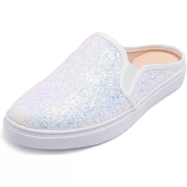 FEVERSOLE Women's Sport Mules Slip On Loafers Fashion Backless Sneakers