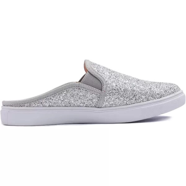 FEVERSOLE Women's Sport Mules Slip On Loafers Fashion Backless Sneakers
