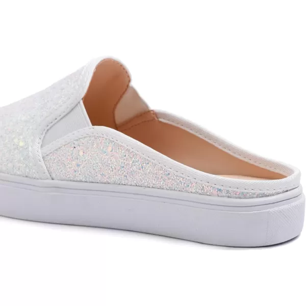 FEVERSOLE Women's Sport Mules Slip On Loafers Fashion Backless Sneakers