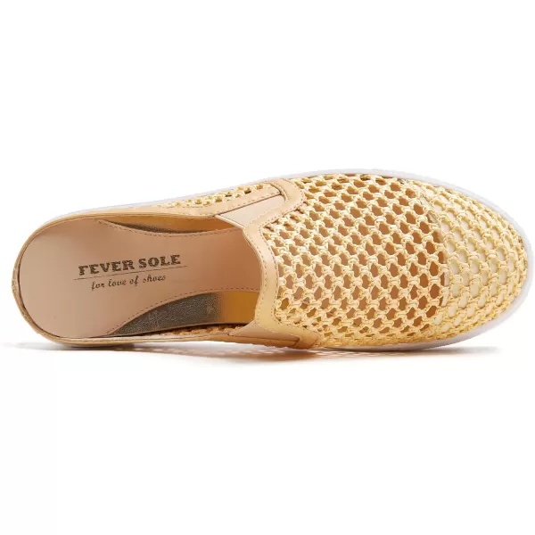 FEVERSOLE Women's Sport Mules Slip On Loafers Fashion Backless Sneakers