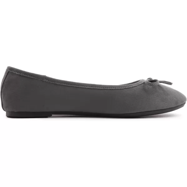 FEVERSOLE Women's Ultra Soft Colorful Memory Foam Cushioned Faux Suede Home Ballet Flats