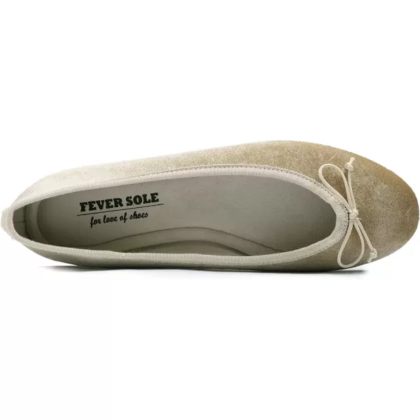 FEVERSOLE Women's Ultra Soft Colorful Memory Foam Cushioned Faux Suede Home Ballet Flats