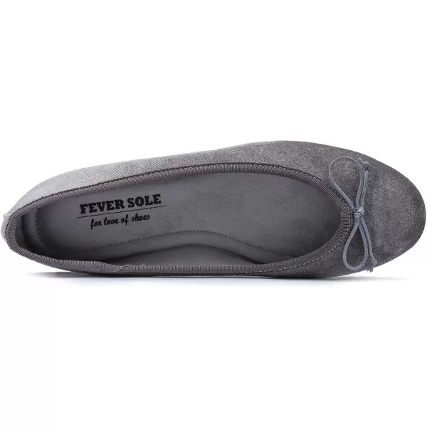FEVERSOLE Women's Ultra Soft Colorful Memory Foam Cushioned Faux Suede Home Ballet Flats