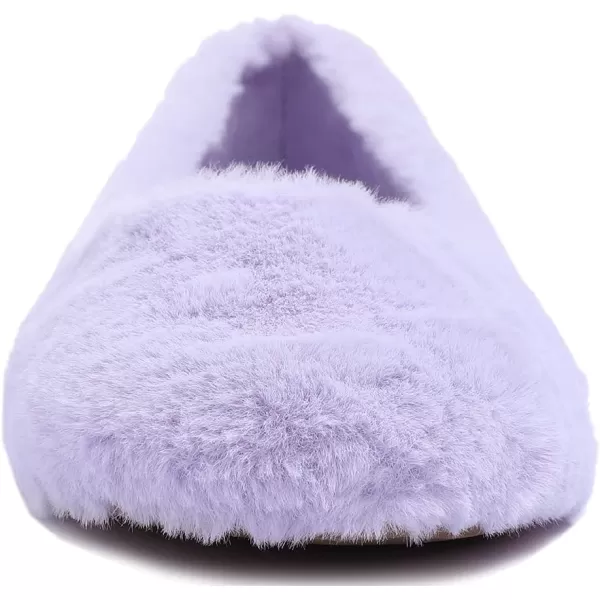 FEVERSOLE Women's Ultra Soft Colorful Memory Foam Cushioned Faux Suede Home Ballet Flats