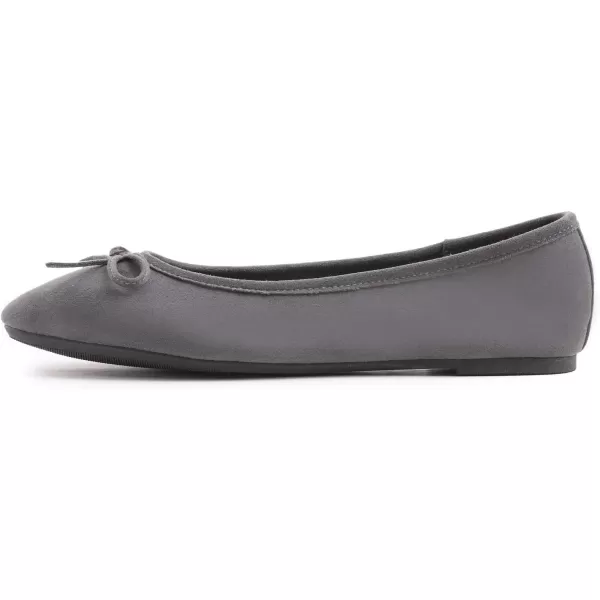 FEVERSOLE Women's Ultra Soft Colorful Memory Foam Cushioned Faux Suede Home Ballet Flats