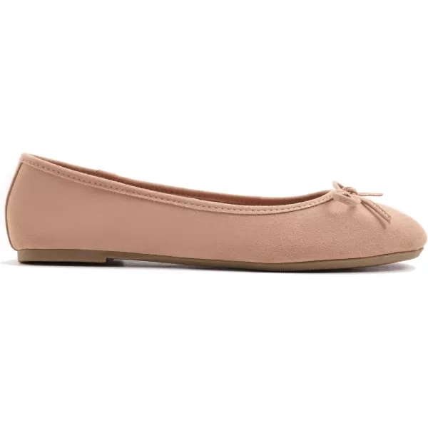 FEVERSOLE Women's Ultra Soft Colorful Memory Foam Cushioned Faux Suede Home Ballet Flats