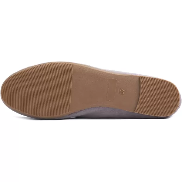 FEVERSOLE Women's Ultra Soft Colorful Memory Foam Cushioned Faux Suede Home Ballet Flats